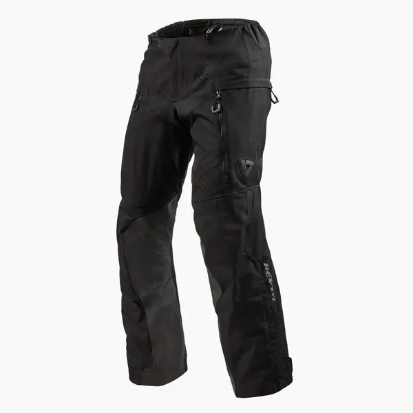 REV'IT! Continent Short Black Motorcycle Pants Size L