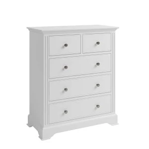 Bingley 2 Over 3 Chest Of Drawers - White