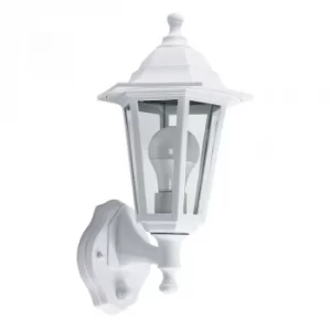Mayfair IP44 Outdoor Lantern with Dusk &#x27;til Dawn Sensor in White
