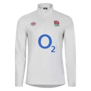 Umbro England Rugby Warm Up Mid Layer Top 2023 2024 Adults - Grey