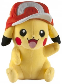 Pokemon Pikachu with Ashs Hat Large Plush.
