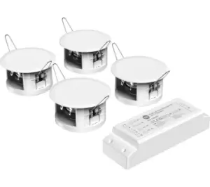 I STAR 12322PI Bluetooth Ceiling Speaker Kit - 4 Speakers, White