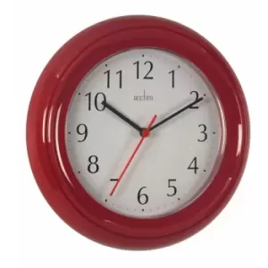 Wycombe Wall Clock Red - 21414 - Acctim