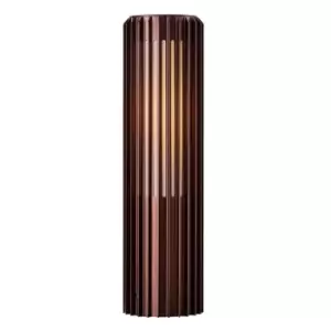 Aludra 45cm Outdoor Pedestal Light Dark Brass, E27, IP54
