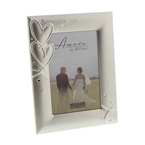 4" x 6" - Amore By Juliana Silver Plated Photo Frame