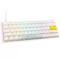 Ducky One2 Pro Mini White Edition Gaming Keyboard, RGB LED - Gateron Yellow US Layout