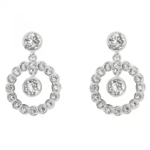 Ted Baker Ladies Silver Plated Corali Concentric Crystal Earring