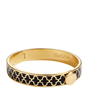 Ladies Halcyon Days Gold Plated Agama Bangle HBMOS0210G