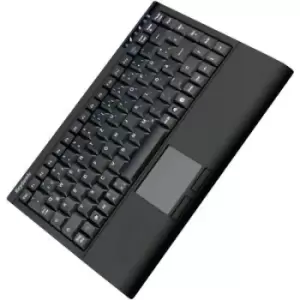 Keysonic ACK-540U+ USB Keyboard German, QWERTZ, Windows Black Built-in touchpad, Mouse buttons