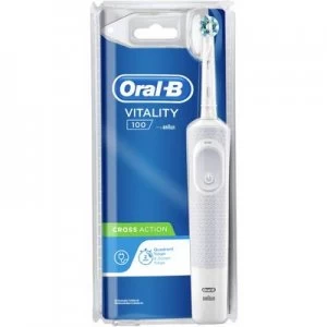 Oral-B Vitality 100 CrossAction white D100.413 Electric toothbrush Rotating/vibrating White