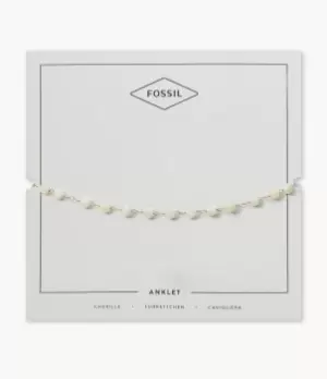 Fossil Women Drew All Stacked Up White River Shell Beaded Anklet