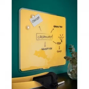 Leitz Cosy Magnetic Glass Whiteboard 450 x 450mm, Blue