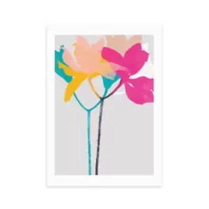 East End Prints Lily 40 Print Pink/Blue