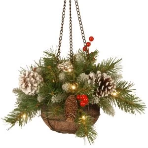 National Tree Company Frosted Berry Hanging Basket