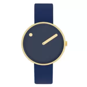 Picto 34018-0514G Midnight Blue Dial Blue Strap Wristwatch