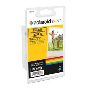 Polaroid Epson 27XL Remanufactured Inkjet Cartridge Cyan T271240-COMP