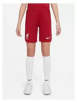 Nike Liverpool Fc Junior 22/23 Home Short, Red, Size S (8-9 Years)