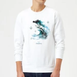 Frozen 2 Nokk Water Silhouette Sweatshirt - White - L
