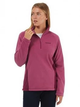 Craghoppers Miska Half Zip Fleece Top - Pink, Size 8, Women