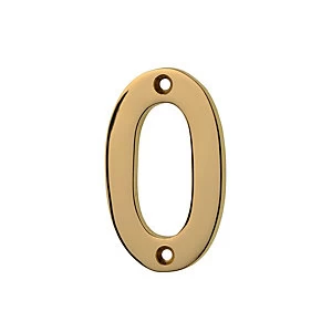 Wickes Door Number 0 - Brass