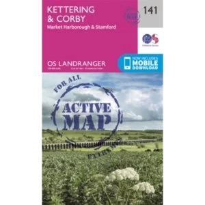Kettering & Corby by Ordnance Survey (Sheet map, folded, 2016)