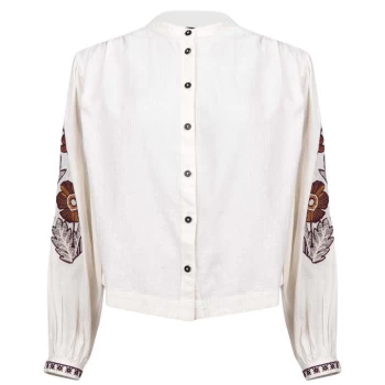 Scotch and Soda Embroidered Blouse - Cream 0003