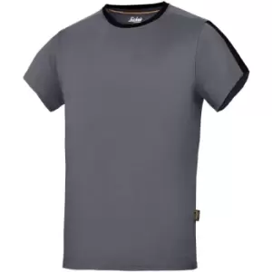 Snickers - Mens AllroundWork Short Sleeve T-Shirt (xl) (Steel Grey/Black) - Steel Grey/Black