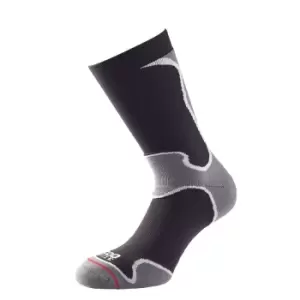 1000 Mile Womens/Ladies Fusion Socks (6 UK-8 UK) (Black/Grey)