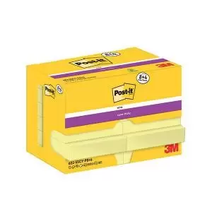 Post-it Super Sticky Notes 47.6x47.6 90 Sheets Canary Yellow 84 FREE