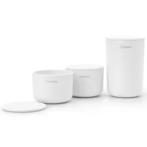 Brabantia Storage Pots Set Of 3 White