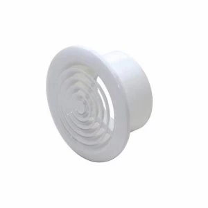 Polypipe 100mm Round Ceiling Diffuser Vent White