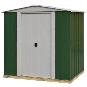 Rowlinson 6 x 5 Greenvale Metal Apex Shed With Floor