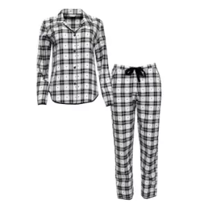 Cyberjammies Beth Heart Dobby Pyjama Set - Black