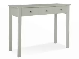 Furniture To Go Florence Soft Grey 3 Drawer Dressing Table Flat Packed