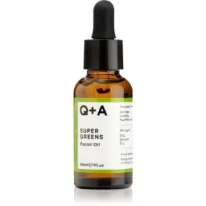Q+A Super Greens Nourishing Facial Oil 30ml