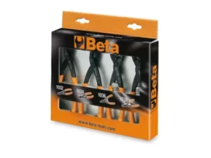 Beta Tools 1031/S4 4pc 19-60mm Circlip Plier Set Internal/External/Straight/Bent