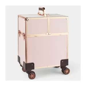 BTFY Makeup Beauty Travel Trolley with Wheels, Cosmetics Case, Storage Organiser Vanity Box - Professional Luggage Suitcase for Hairdresser, MUA,