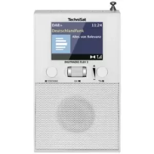 TechniSat DIGITRADIO FLEX 2 Flush-mount radio DAB+, FM Bluetooth Incl. speaker box, Alarm clock White
