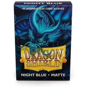 Dragon Shield Matte Night Blue Japanese Size Card Sleeves - 60 Sleeves
