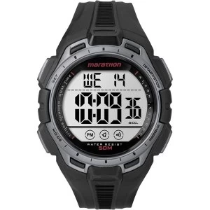 Timex TW5K94600 Mens Marathon Watch with Resin Strap Black Silver