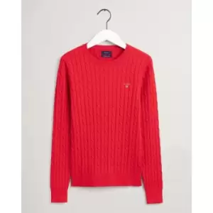 Gant Cable Knit Jumper - Red