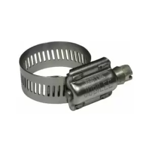 Jubilee Genuine Clip Stainless Steel High Torque Hose Clamp Marine Grade SS 370-400mm 5pcs - Silver