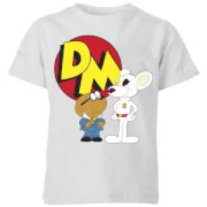 Danger Mouse DM And Penfold Kids T-Shirt - Grey - 11-12 Years