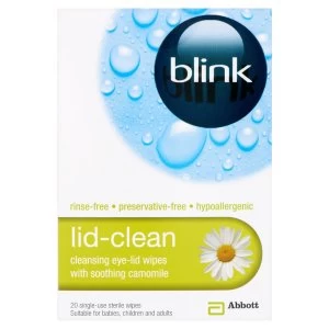 Blink Lid-Clean Sterile Wipes - 20 Wipes