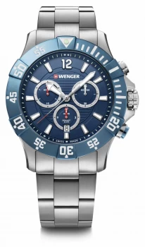 Wenger Seaforce Chrono 43mm Stainless Steel Bracelet Watch