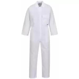 2802 - White Standard Coverall boiler suit sz Medium Regular - Portwest