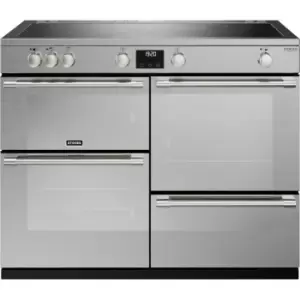 Stoves Sterling Deluxe ST DX STER D1100Ei TCH SS Electric Range Cooker with Induction Hob - Stainless Steel - A/A/A Rated