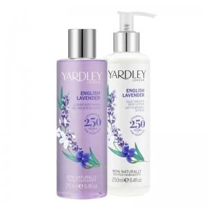 Yardley English Lavender Body Wash and Body Lotion Set