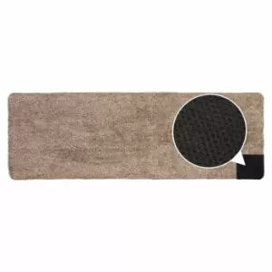 Jvl Kensington Machine Washable Cotton Runner Barrier Doormat, 50X150Cm, Brown