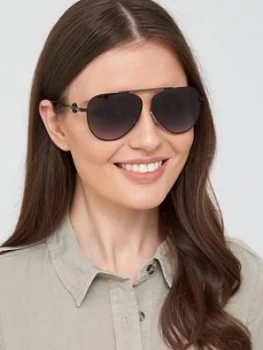Michael Kors Aviator Sunglasses - Shiny Black
